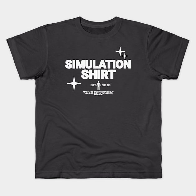 Simulation Shirt 1 Kids T-Shirt by Salt + Cotton